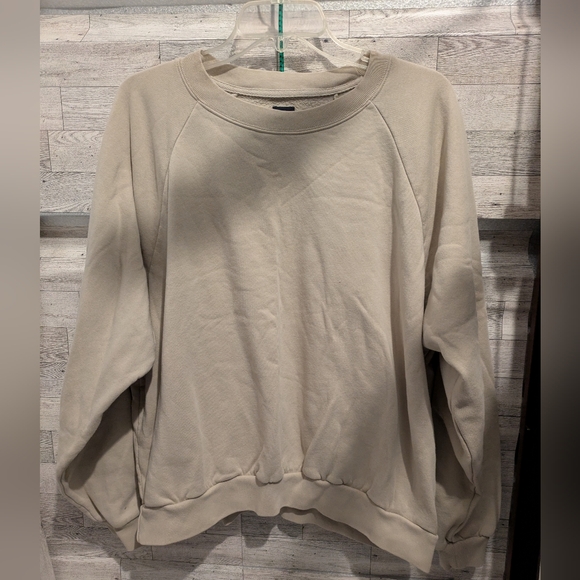 GAP Beige Fleece-Lined Sweatshirt Size Xl - Picture 2 of 5